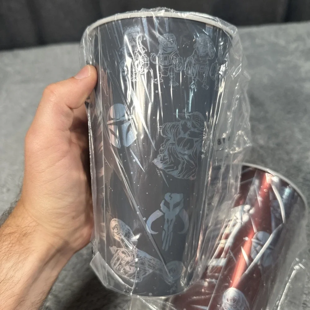 Star Wars Burger King Plastic Cup 2026 The Mandalorian & Grogu Set Of 2 Glasses
